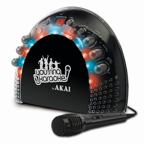 Akai Portable CD+G Karaoke System with Light Effects